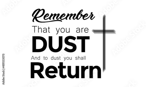 Lent Season. Design for print or use as poster, card, flyer or T Shirt