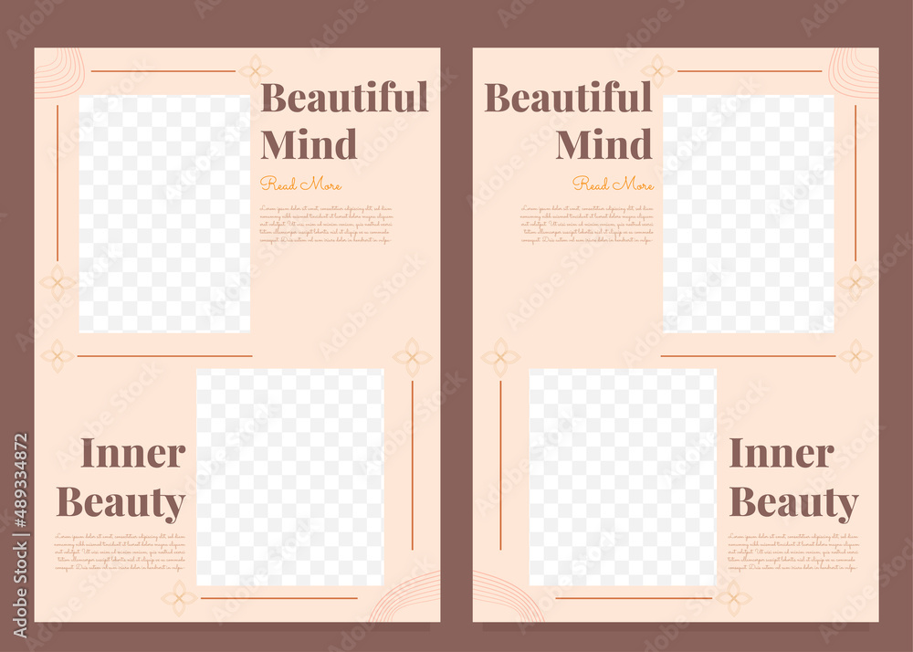 beautiful mind flyer template collection