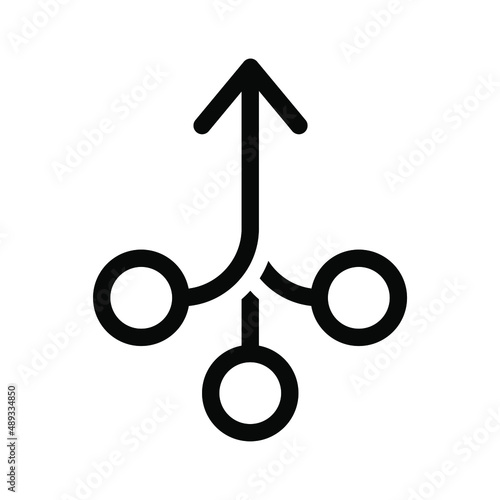 Consolidation outline style icon