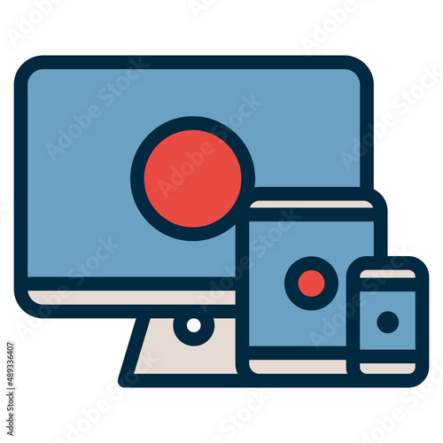 responsive two tone icon