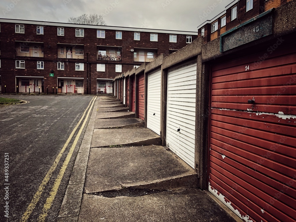 Backstreets on a Northern England council estate during the UK Government’s levelling up directive