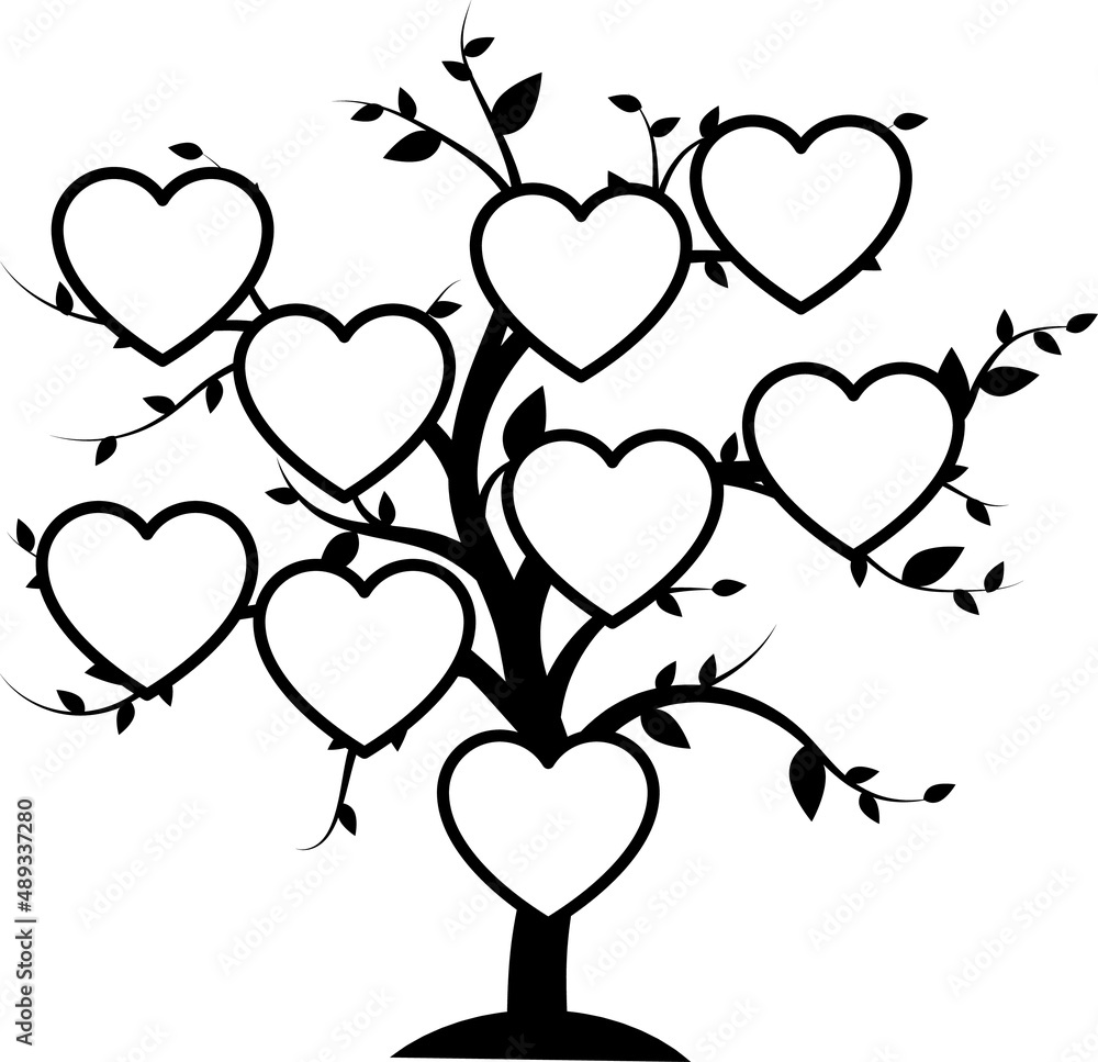 Family Tree Illustrations Family Tree SVG EPS PNG Stock Vector | Adobe ...