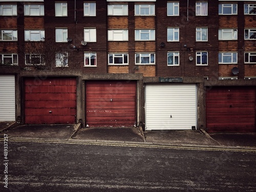 Bild auf Leinwand Backstreets on a Northern England council estate during the UK Government’s leve