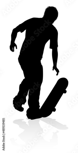 Skateboarder Skater Silhouette