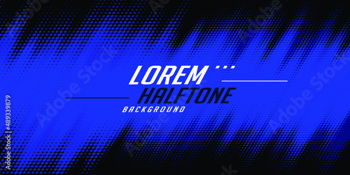 Background of blue and black abstract dots