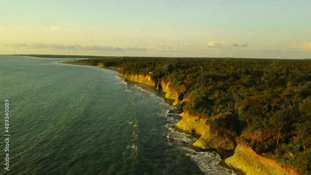 BEAUTIFUL SUNSET ON THE CLIFFS OF THE PACIFIC COAST OF COLOMBIA BEAUTIFUL SUNSET ON THE CLIFFS OF THE PACIFIC COAST OF COLOMBIA