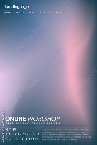 Shades of holographic. Futuristic holographic poster with gradient mesh.