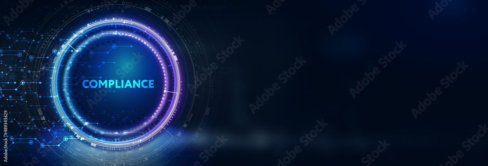 Business, Technology, Internet and network concept. Compliance Rules Law regulation policy. 3d illustration Business, Technology, Internet and network concept. Compliance Rules Law regulation policy. 3d illustration