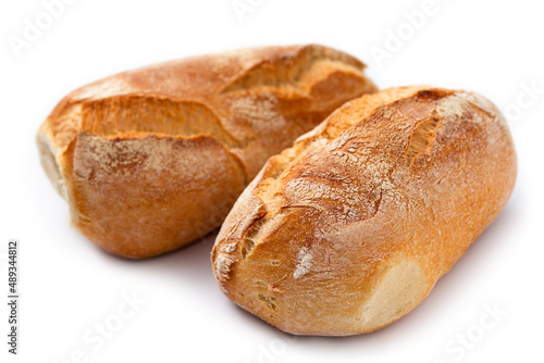 Francesini, tipici panini italiani su fondo bianco  photo