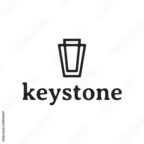Canvas Print simple keystone logo design