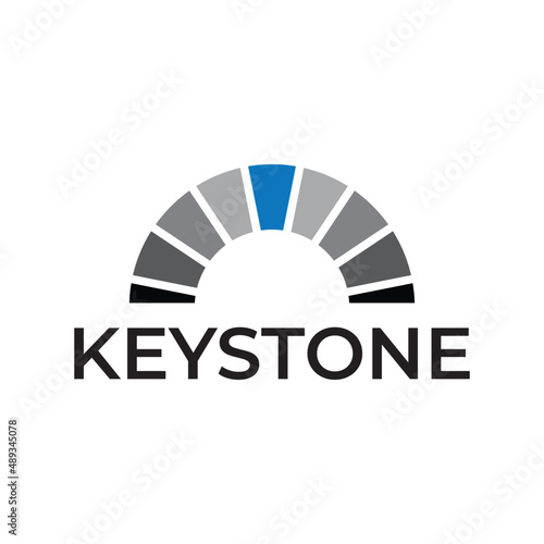 Canvas-taulu simple keystone logo design