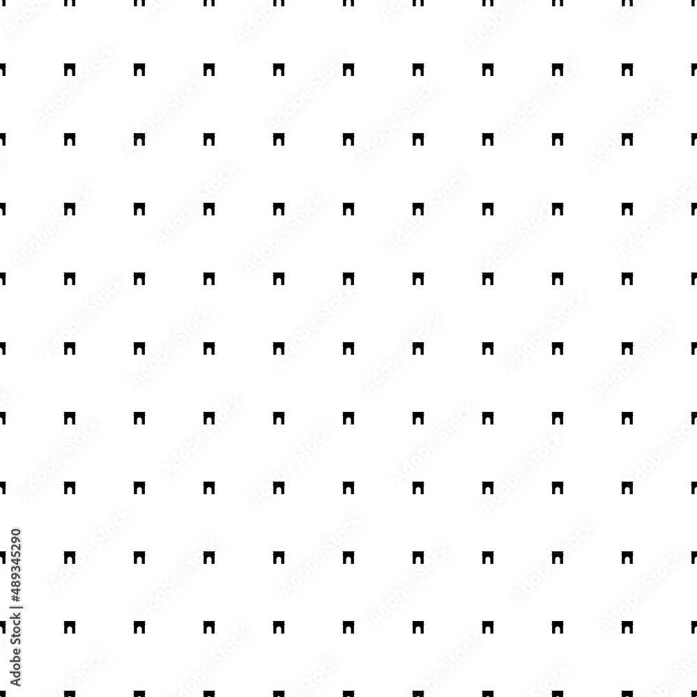 Square seamless background pattern from geometric shapes. The pattern is evenly filled with small black arch symbols. Vector illustration on white background Square seamless background pattern from geometric shapes. The pattern is evenly filled with small black arch symbols. Vector illustration on white background