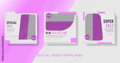 Wallpaper Mural Modern flyer template banner for social media post. premium vector Torontodigital.ca