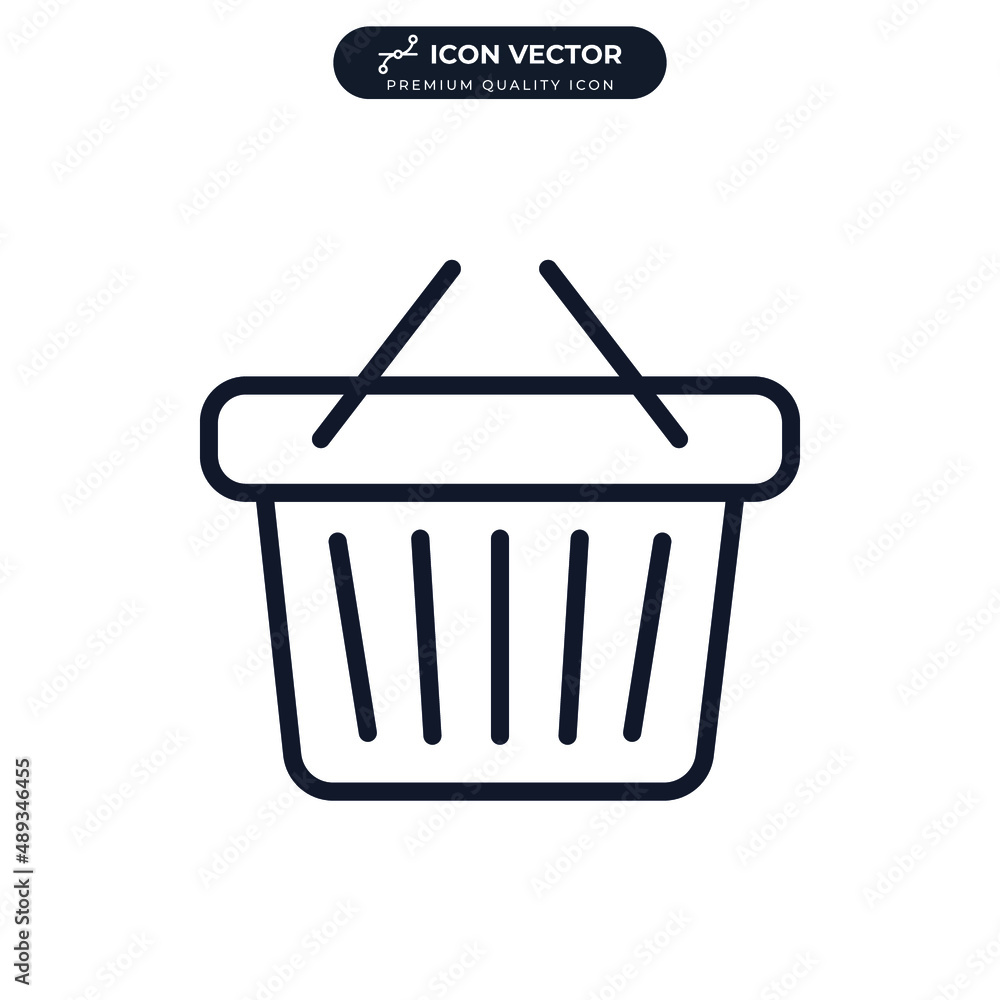 basket icon symbol template for graphic and web design collection logo vector illustration basket icon symbol template for graphic and web design collection logo vector illustration