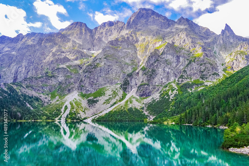 Morskie Oko lake in the Tatra Mountains, Poland