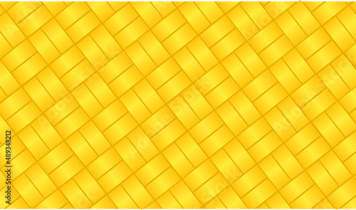 Golden yellow pattern background like wicker