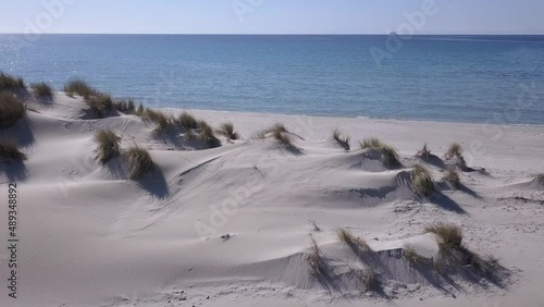 Small sand dunes near the foreshore
