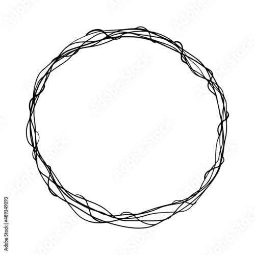 Rustic wreath base vector 
