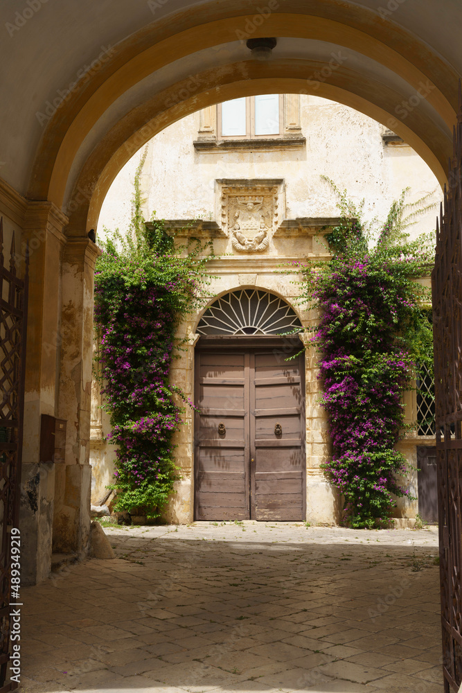 Fototapeta premium Old palace of Galatina, city in the Lecce province, Apulia