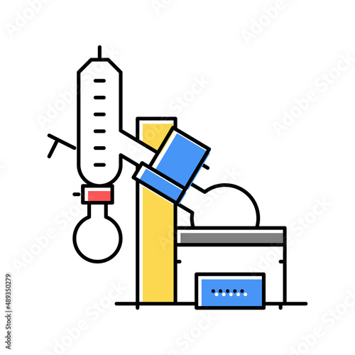 vacuum evaporator color icon vector isolated illustration photo