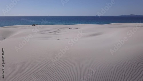 Wind marks on the sand