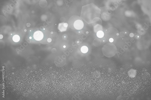 cute sparkling glitter lights defocused bokeh abstract background, holiday mockup texture with blank space for your content