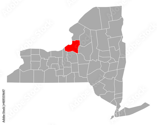 Karte von Oswego in New York