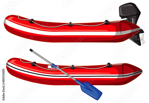 Two types of inflatable boats