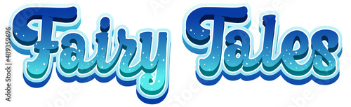 Fantasy Land text word with blue gradient