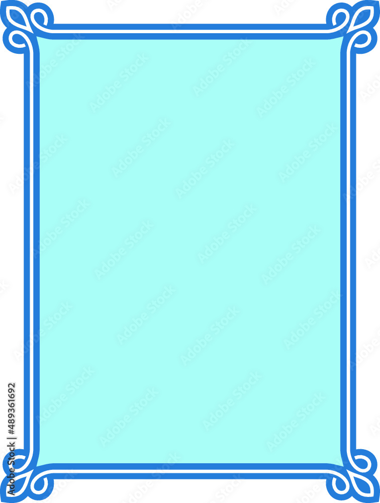 Vector blue photo border frame. Background or book page. Simple rectangular billboard, poster, plaque, signboard, sticker, or label
Vector blue photo border frame. Background or book page. Simple rectangular billboard, poster, plaque, signboard, sticker, or label