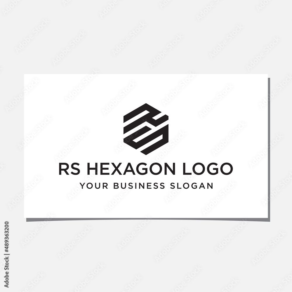 RS HEXAGON LOGO DESIGN VECTOR RS HEXAGON LOGO DESIGN VECTOR