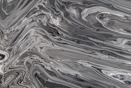 Marble pattern, abstract liquid paints background closeup.