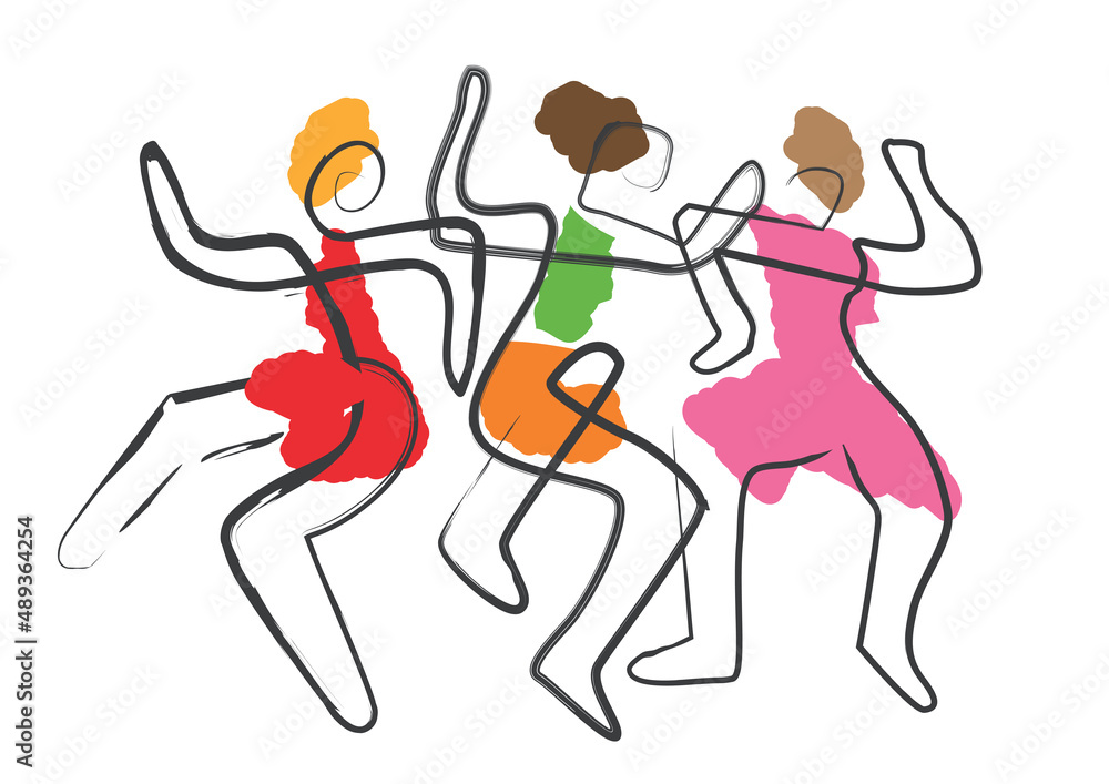 group dancing clip art