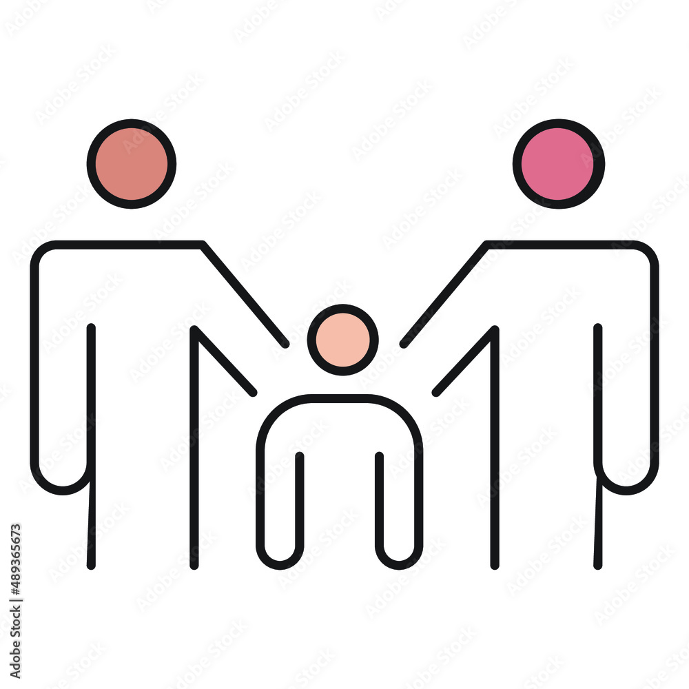 Fototapeta premium family love children icon