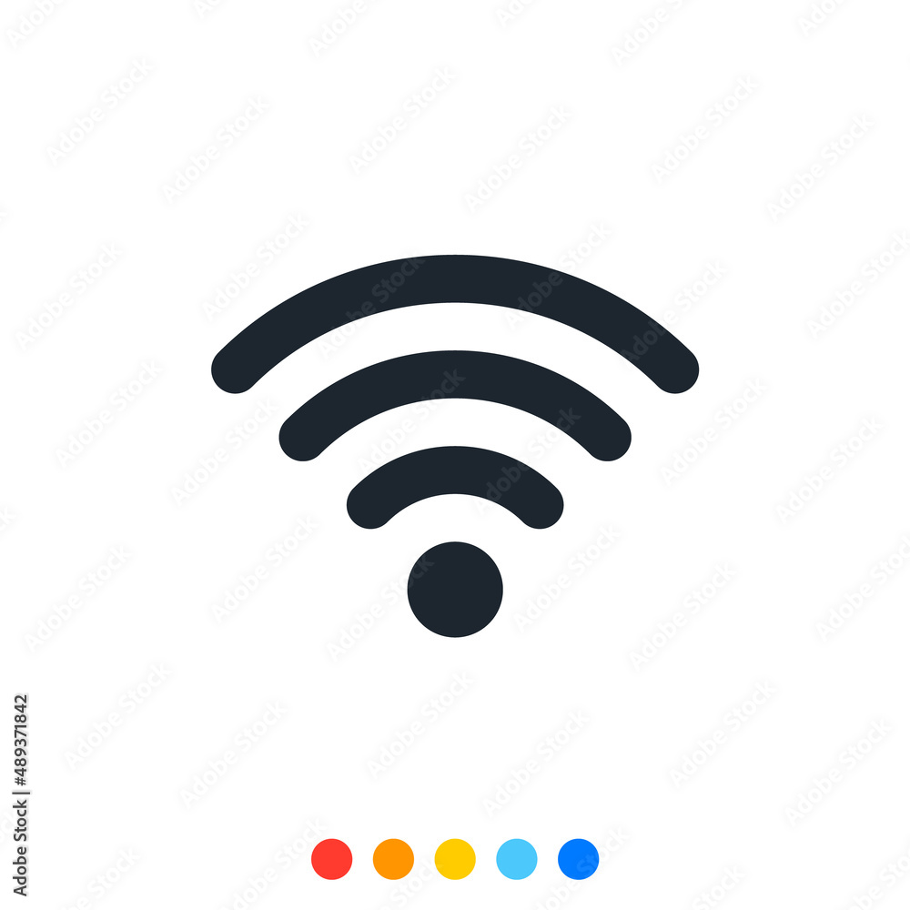 Signal stripe icon, Vector and Illustration. Signal stripe icon, Vector and Illustration.