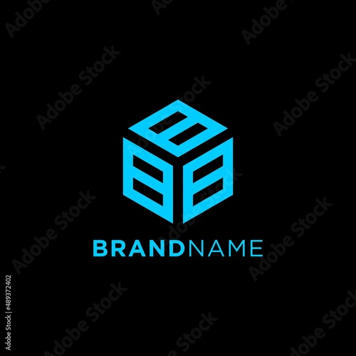 GEOMETRIC LETTER B OR EIGHT 8 HEXAGON LOGO DESIGN COMPANY