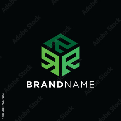 GEOMETRIC LETTER R HEXAGON LOGO DESIGN COMPANY