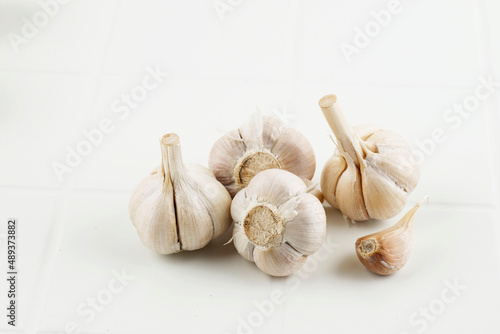 Garlic Bulb Isolated on White