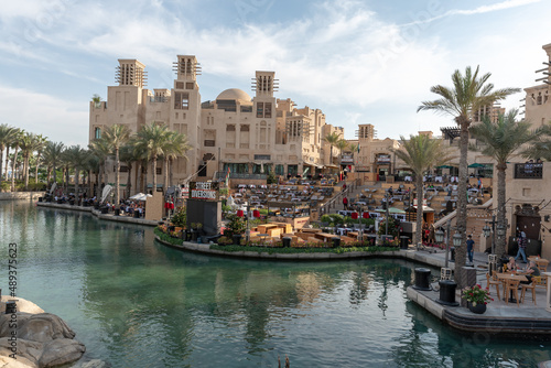 Dubai, United Arab Emirates December 18 2021 Souk Madinat Jumeirah activity for the Kids and Adults festive for the Christmas and new year photo