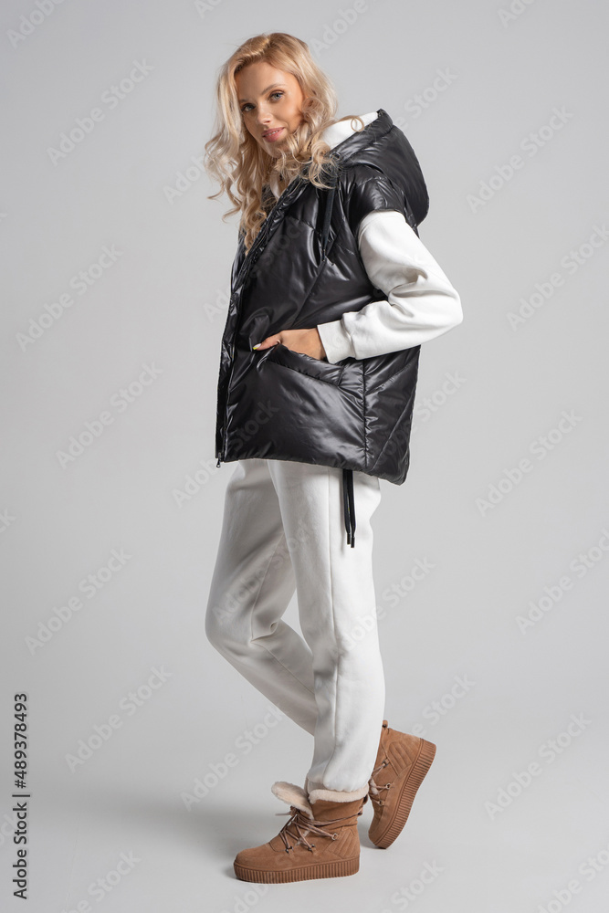 fancy girl with big clothes