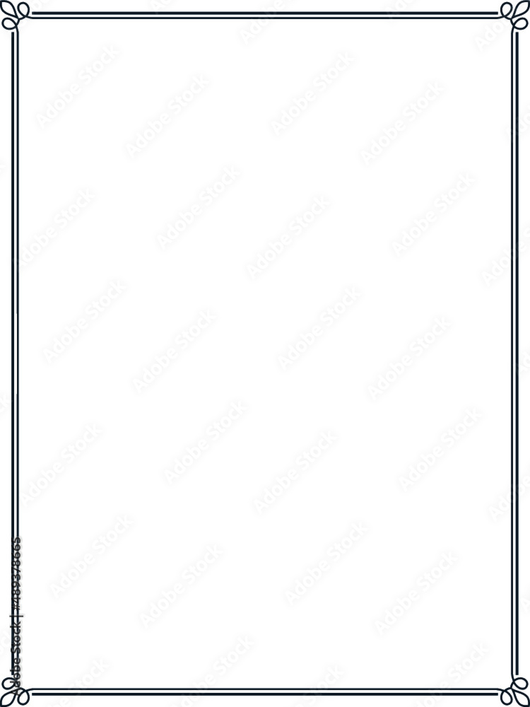 Vector border frame. Background or book page. Simple rectangular billboard, poster, card, plaque, signboard, sticker, or label Vector border frame. Background or book page. Simple rectangular billboard, poster, card, plaque, signboard, sticker, or label