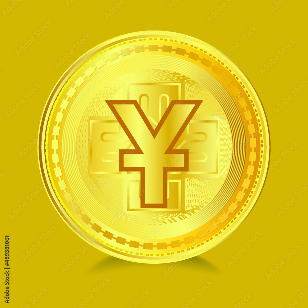 Obraz premium Digital Currency Symbol of Chinese Yuan