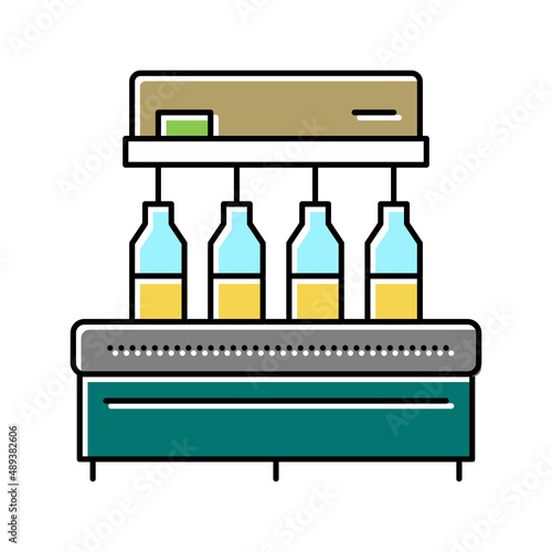 spill olive oil color icon vector illustration