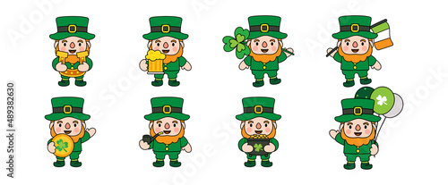  St. Patrick's Day Filled Clipart, illustration