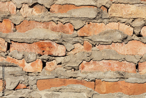 Old brick wall. Texture for backgrounds.