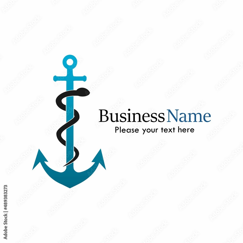 Anchor medical logo template illustration Anchor medical logo template illustration