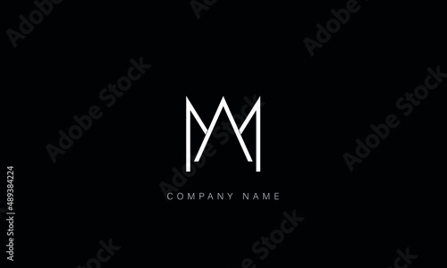 AM, MA, AM, Letters Logo Monogram