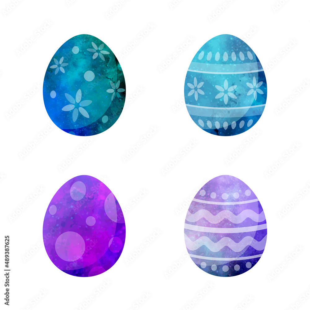 Easter eggs icons. Happy Easter holiday. Vector Illustration Easter eggs icons. Happy Easter holiday. Vector Illustration