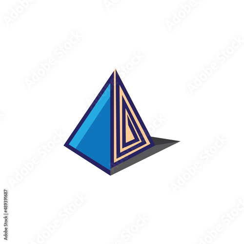 pyramid logo illustration icon design element