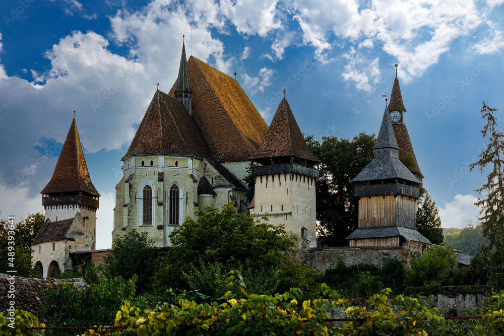 The historic castle church of Biertan in Romania